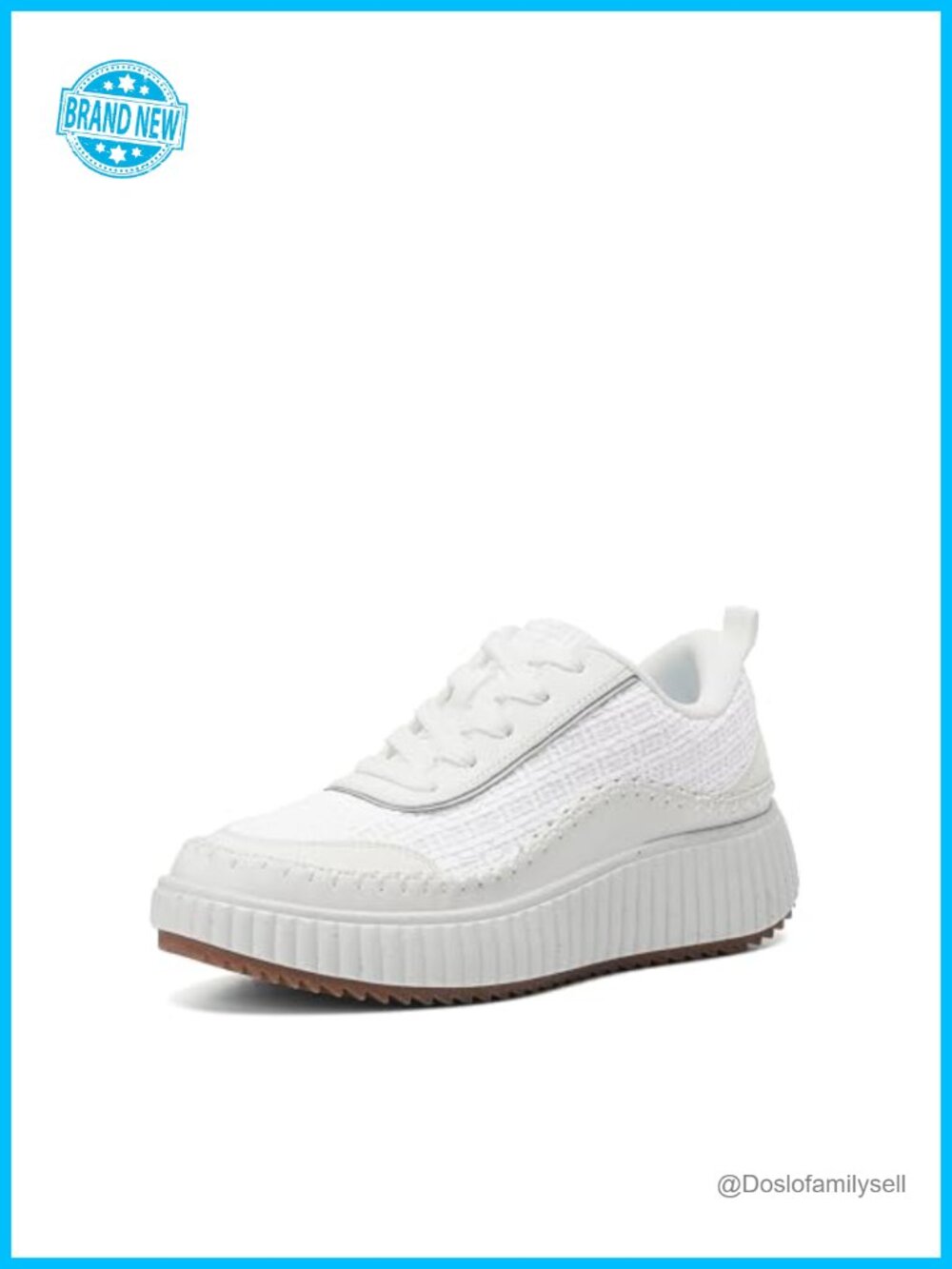 Women Chunky Platform Fashion Sneakers Tweed Comfortable Casual Sneaker